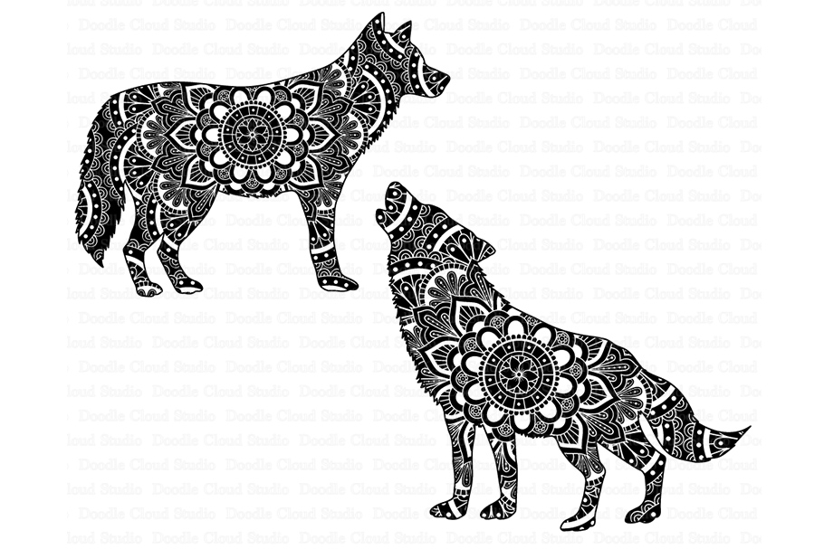 Free Free Wolf Mandala Svg Free 350 SVG PNG EPS DXF File