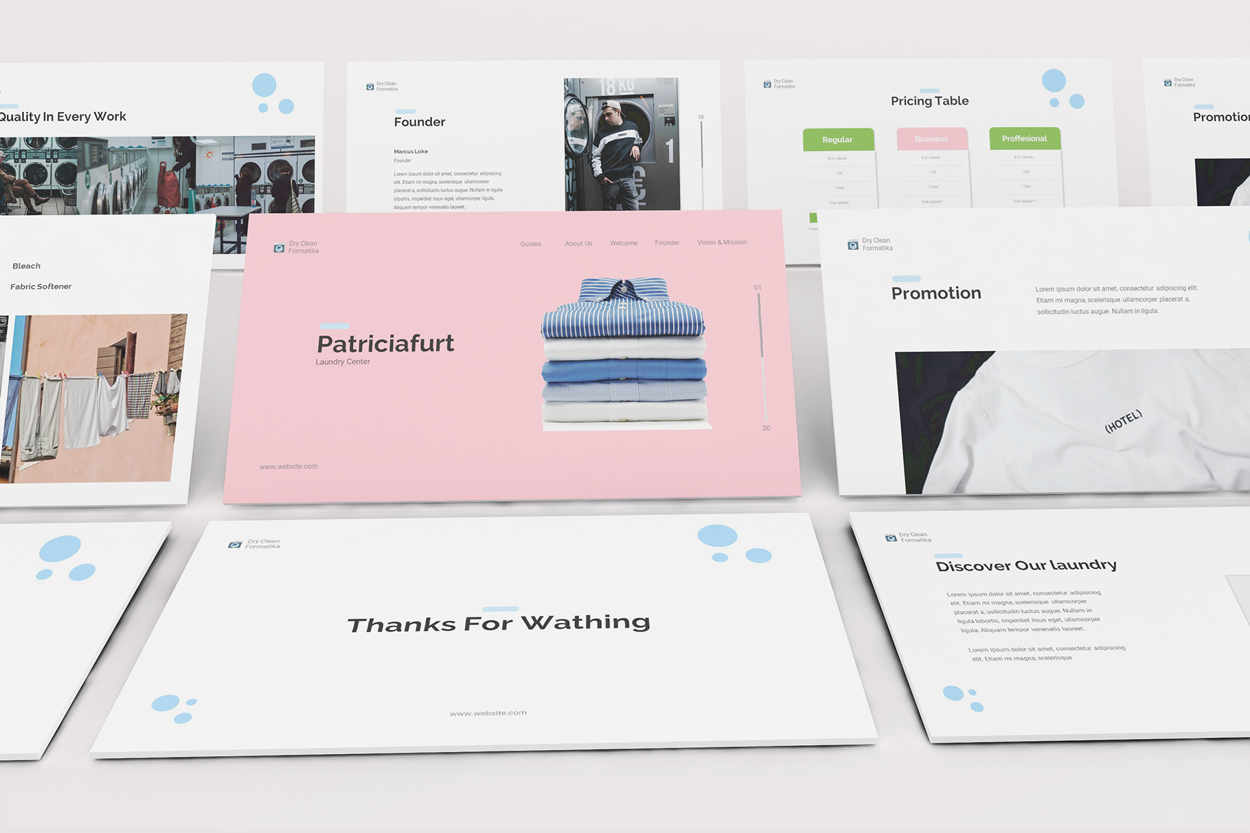 Laundry Powerpoint Template