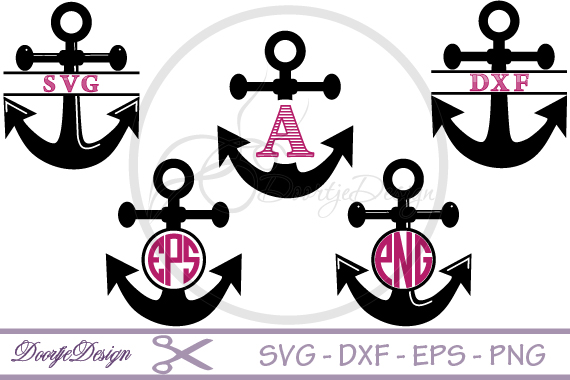 Download Anchor Monogram SVG files (42525) | Monograms | Design Bundles