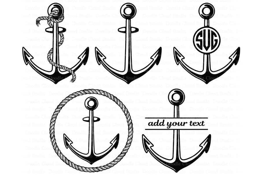 Download Anchor SVG, Rope Anchor, Anchor Monogram SVG Anchor Clipart.