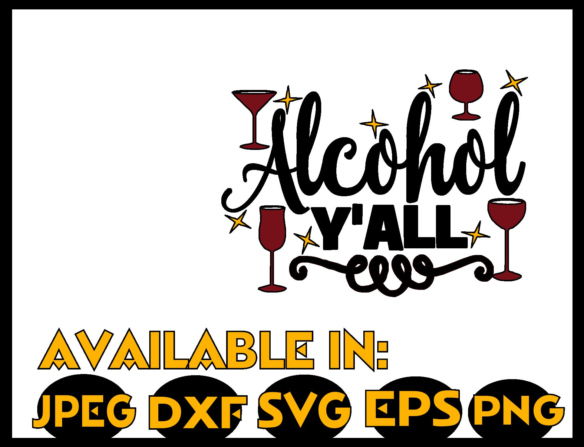 Download Beer SVG DXF JPEG Silhouette Cameo Cricut alcohol yall svg ...