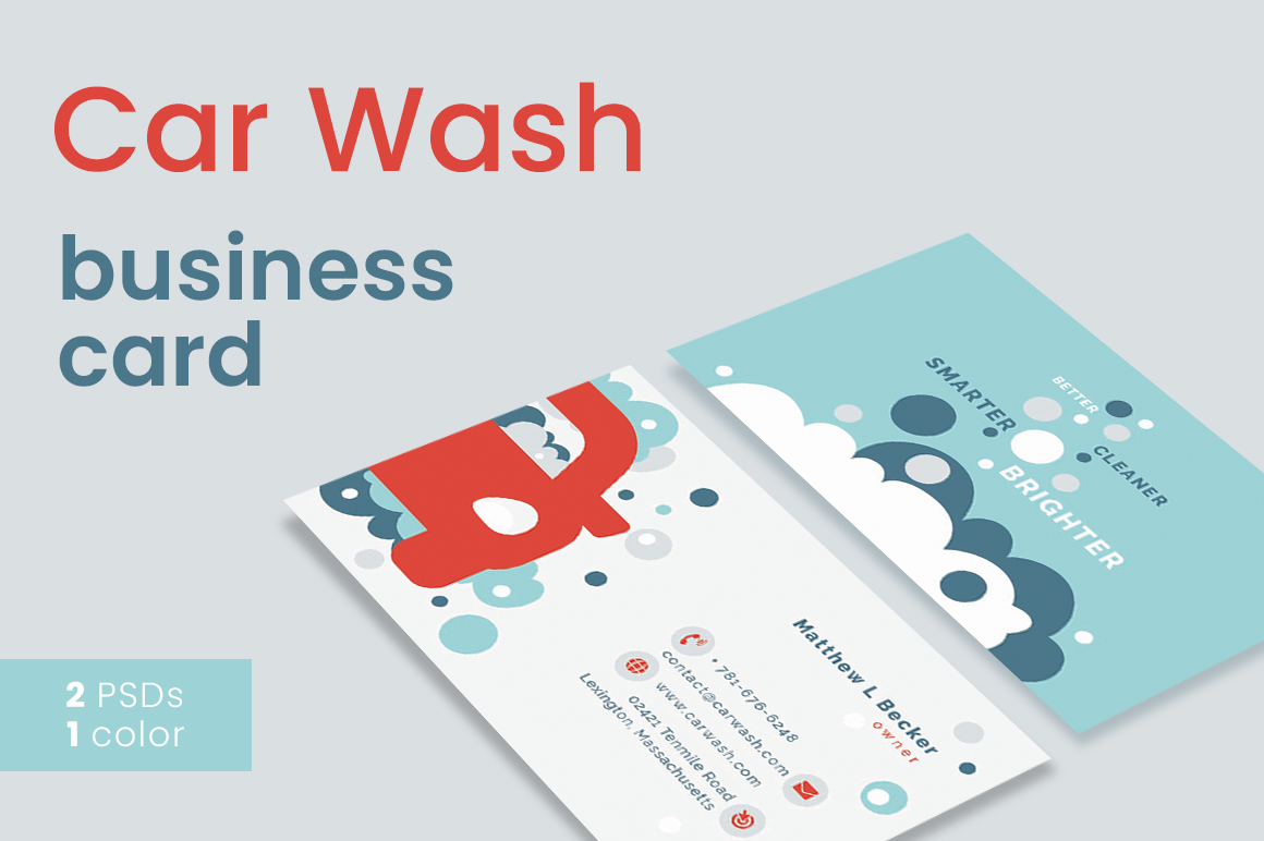 Car Wash Business Card