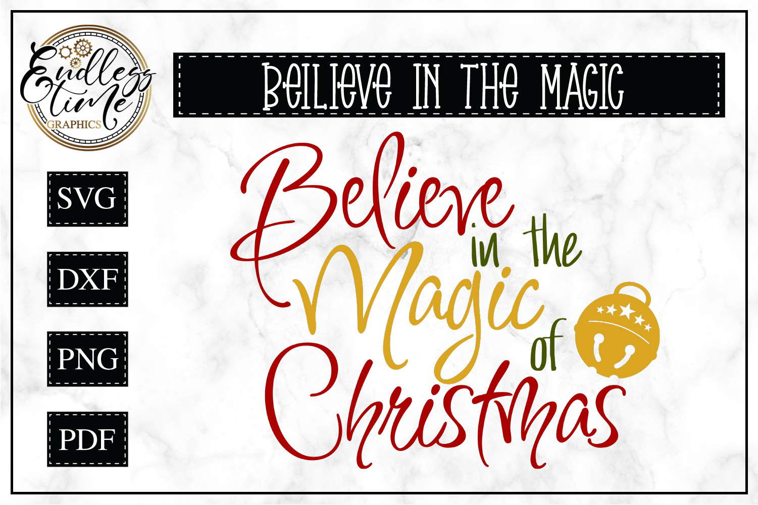 Believe In The Magic Of Christmas Svg Cut File 39285 Cut Files Design Bundles