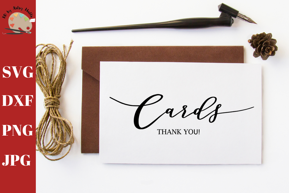 Download Wedding Cards Thank You Sign Print SVG, wedding card box svg