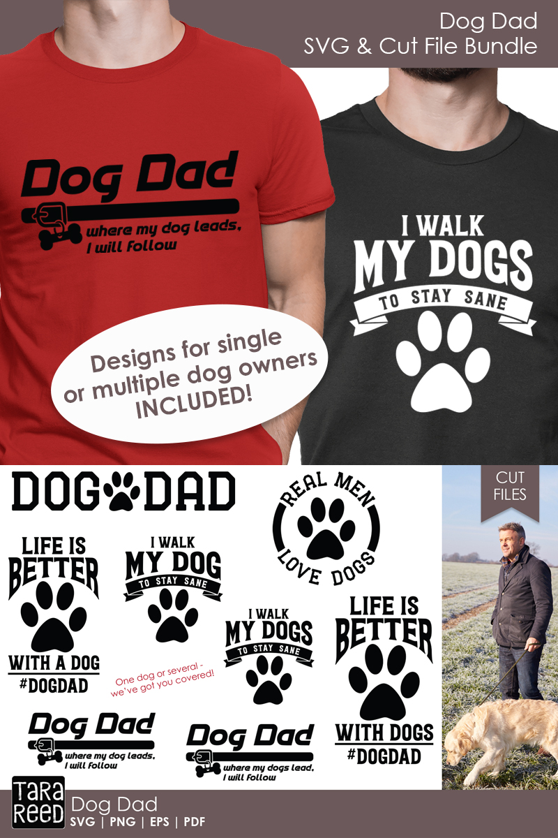 Download Dog Dad - Dog SVG and Cut Files for Crafters