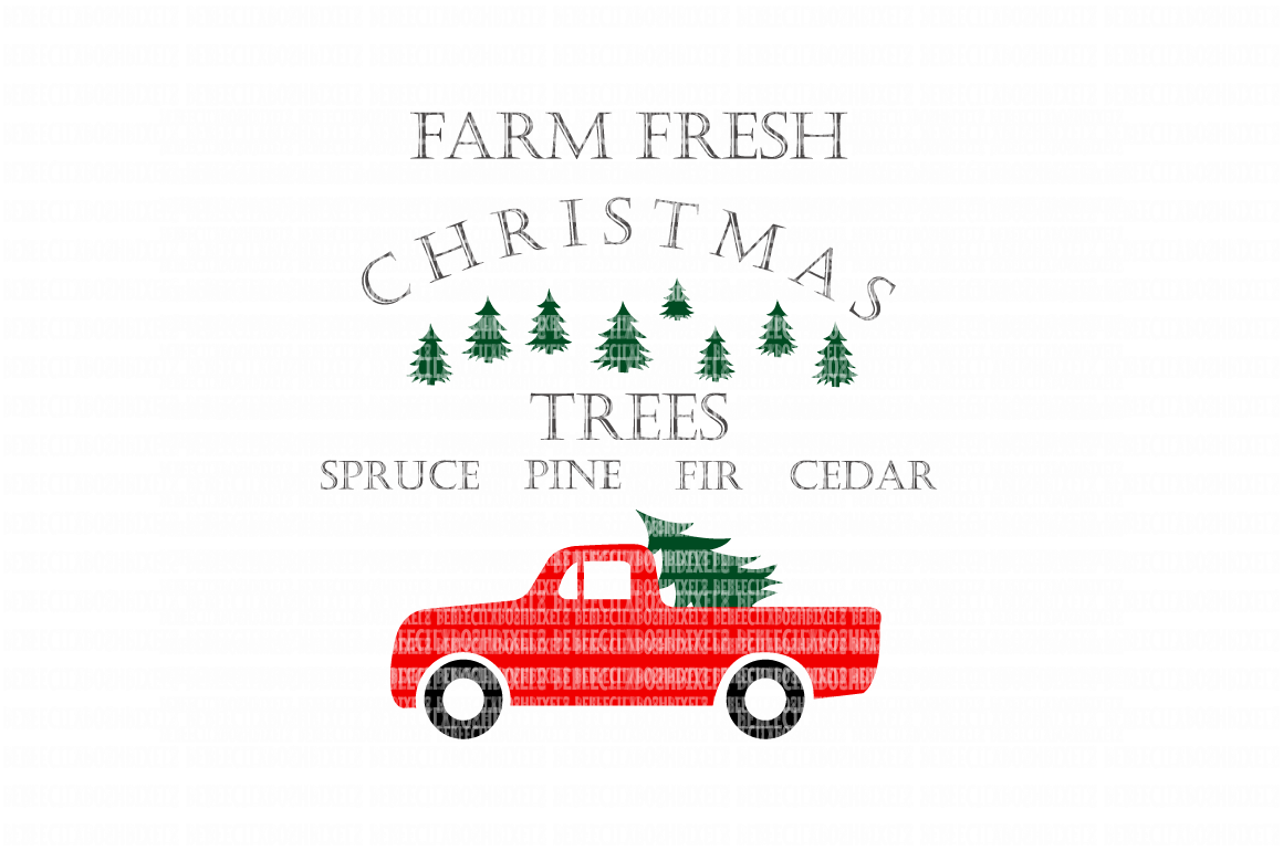 Farm Fresh Christmas Trees SVG Files Christmas Cut Files Vinyl Scrapbooki.....