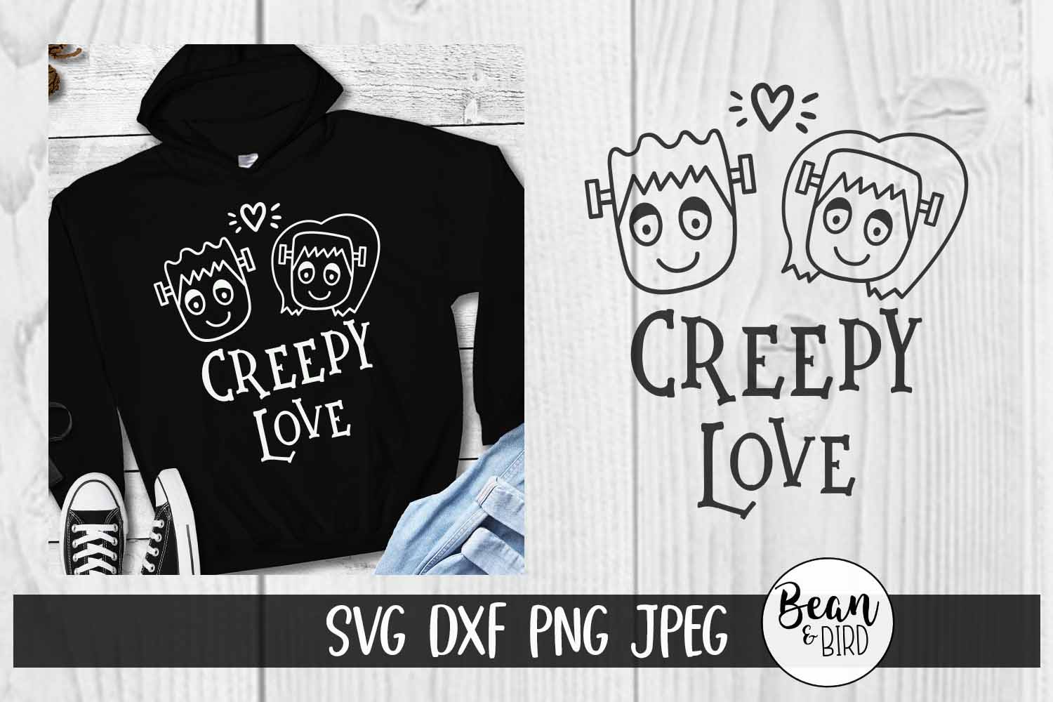 Download Creepy Love Halloween SVG