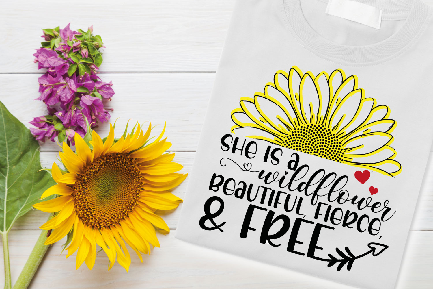 Download She is a Wildflower SVG, DXF, PNG