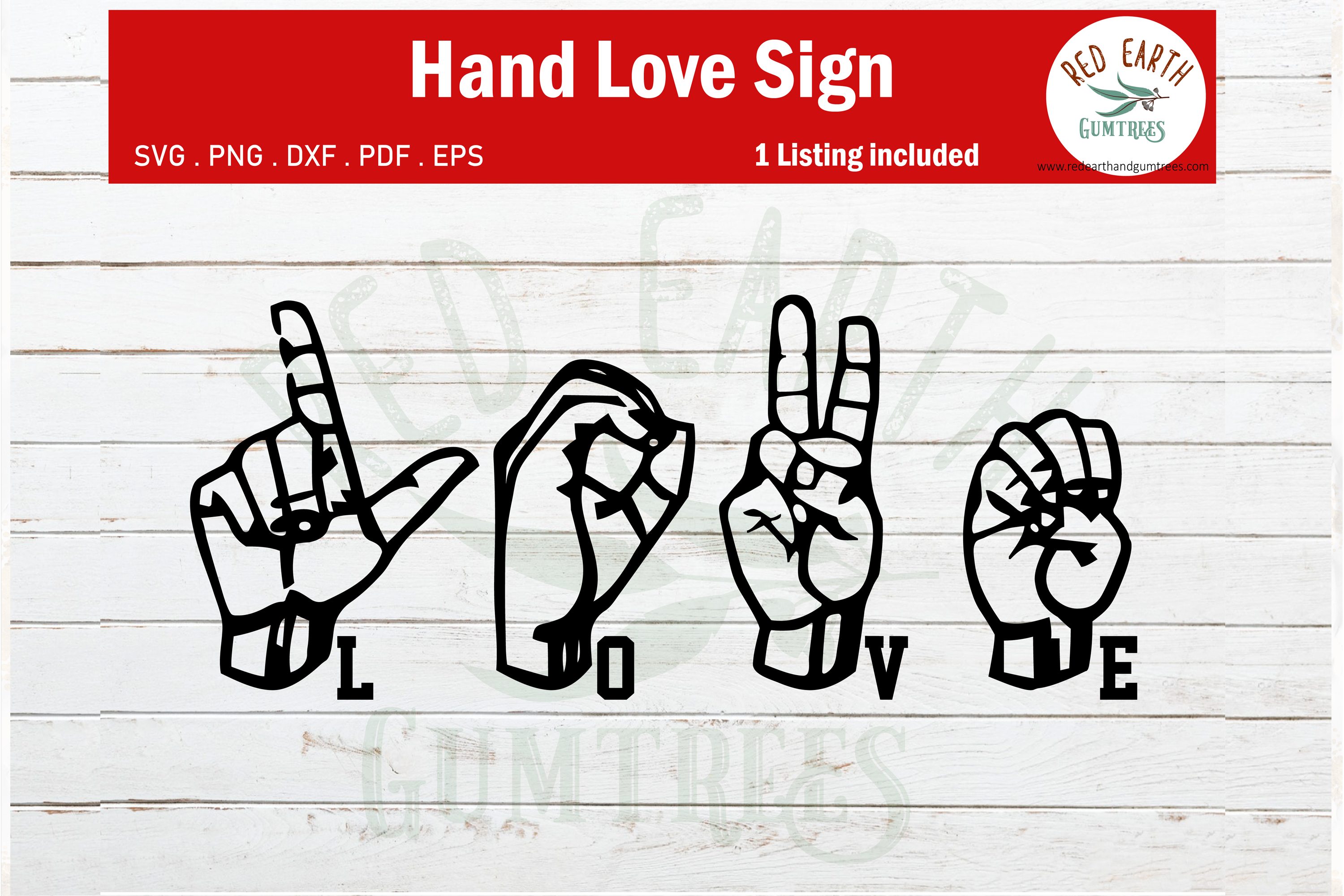 Love hand sign language, love sign language SVG DXF,EPS,PNG