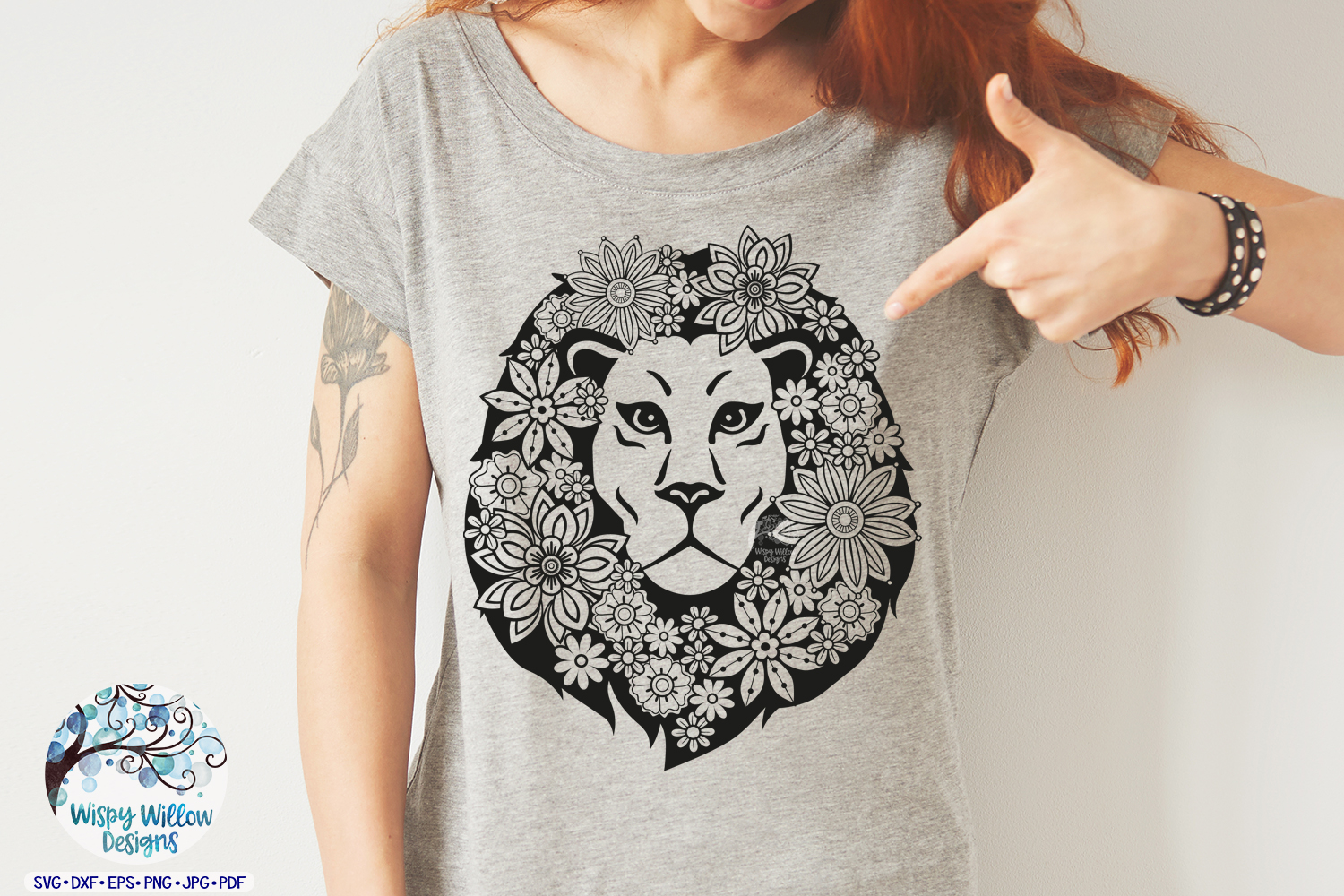 Lion Mandala SVG | Lion Zentangle SVG Cut File
