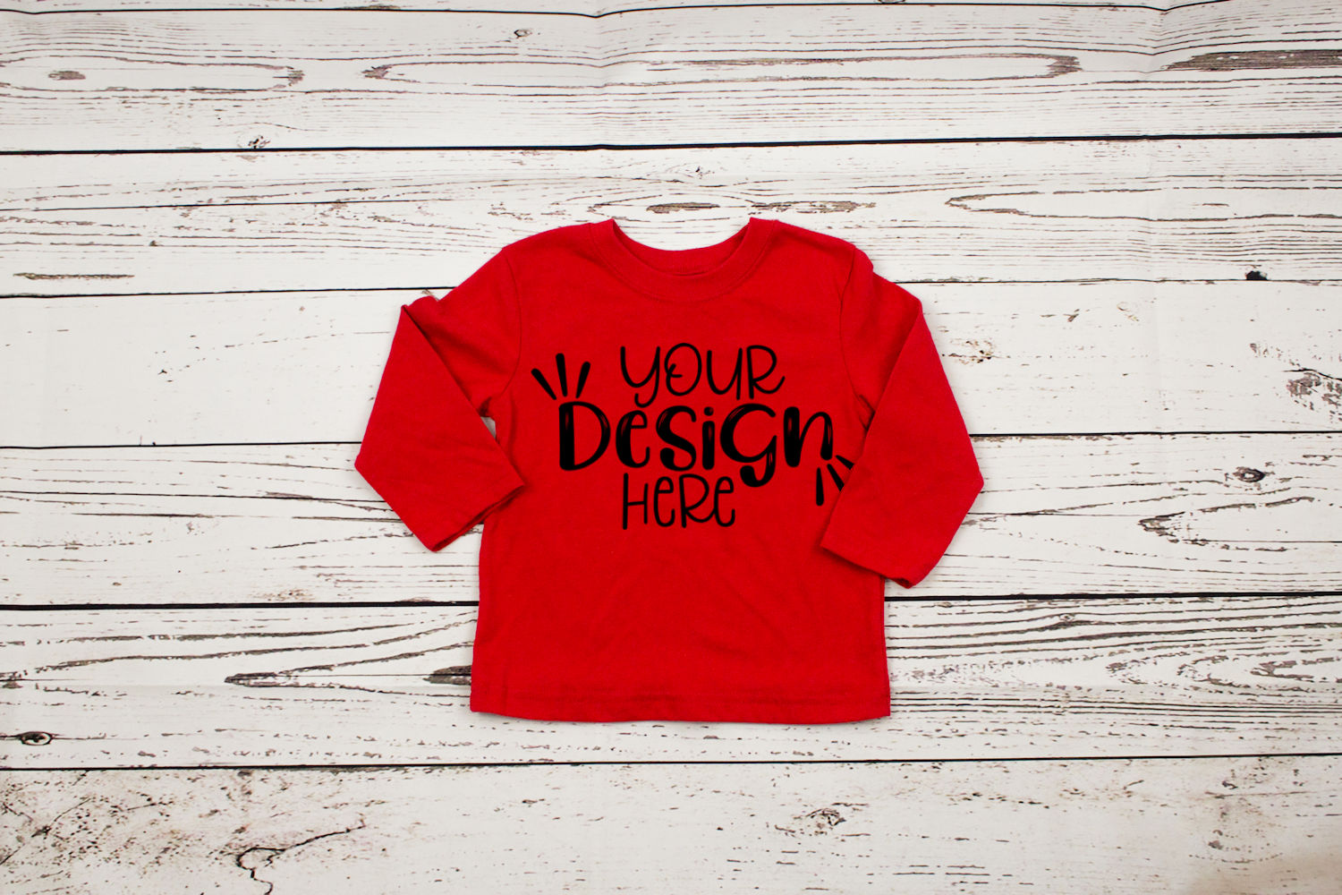 Download Red long sleeve toddler t-shirt mockup (155138) | Clothing ...