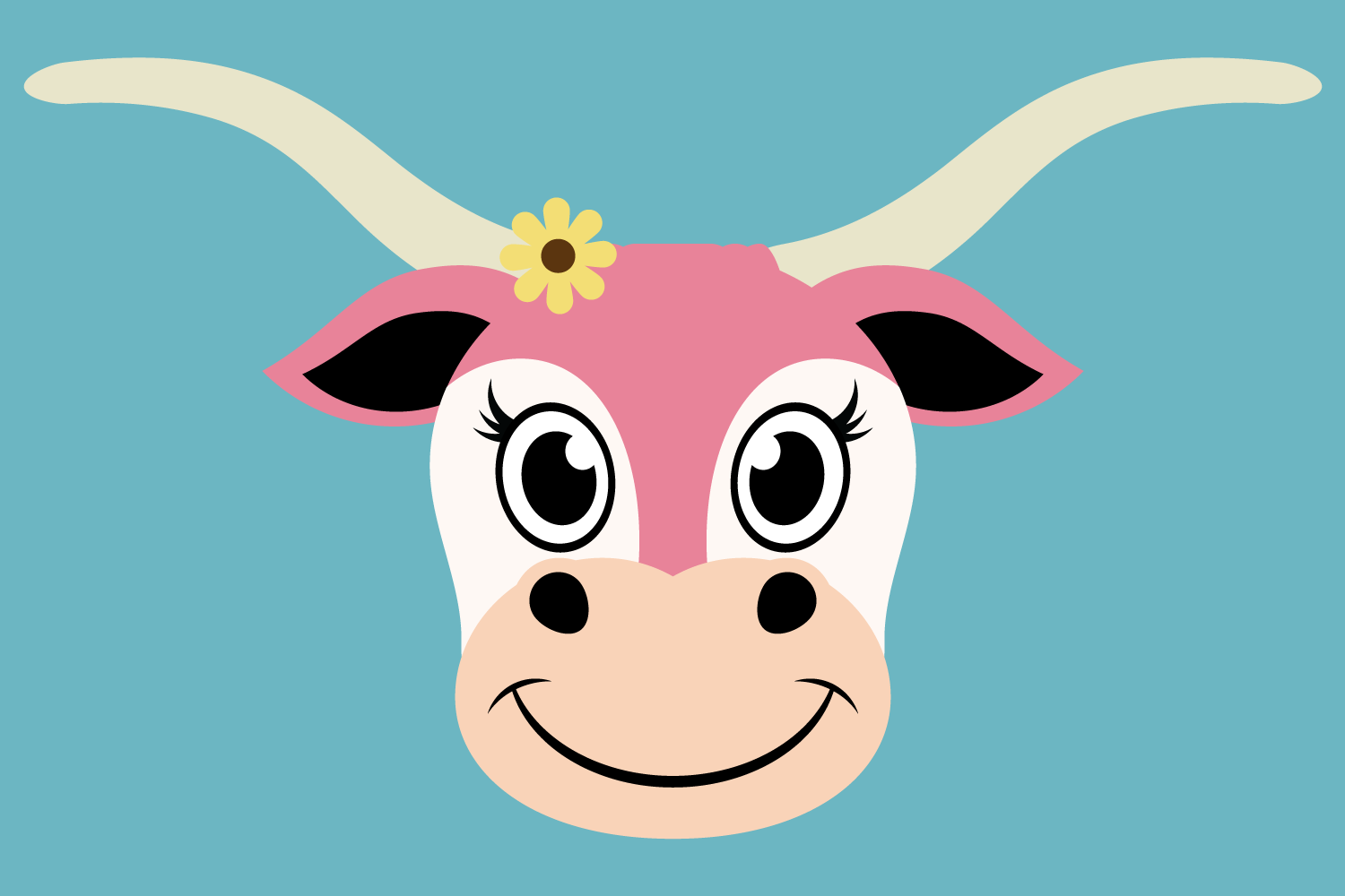 Download Cute Cattle Face Bundle SVG Cut Files, Happy Farm Animals ...