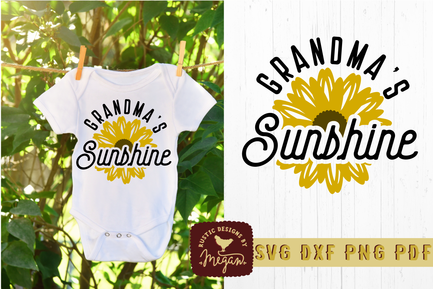 Download Grandmas Sunshine Kids Summer Shirt SVG DXF Cut File ...