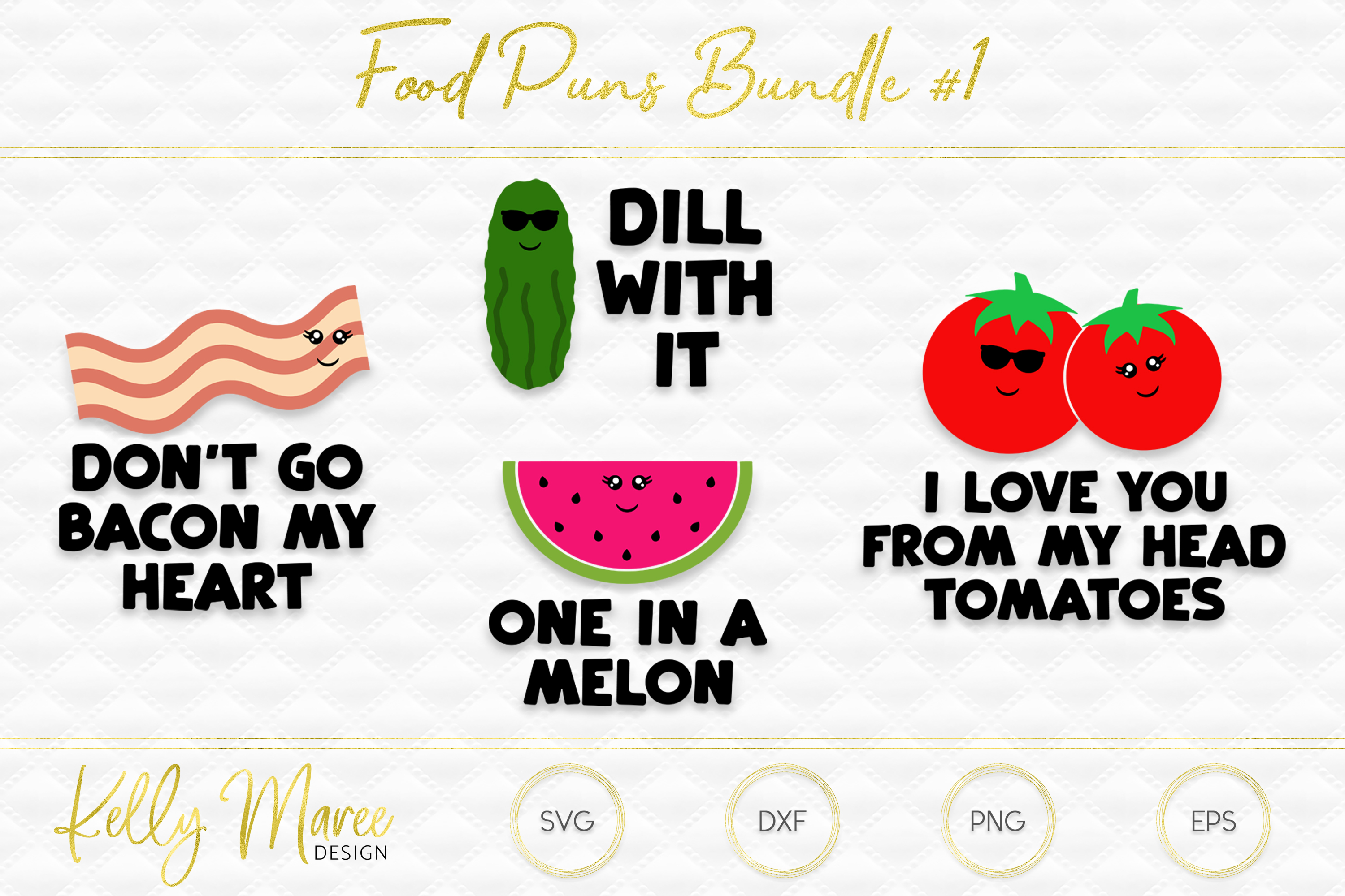 Download Food Puns SVG File Bundle 1