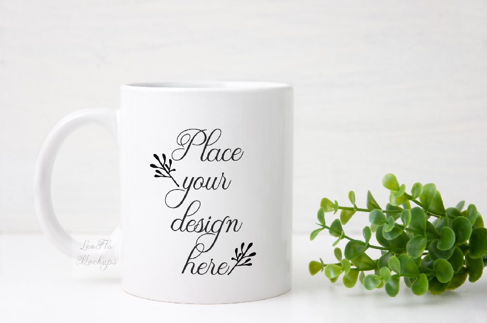 Download Mug Mockup blank white cup mock up cup 11oz spring psd (69663) | Mock Ups | Design Bundles