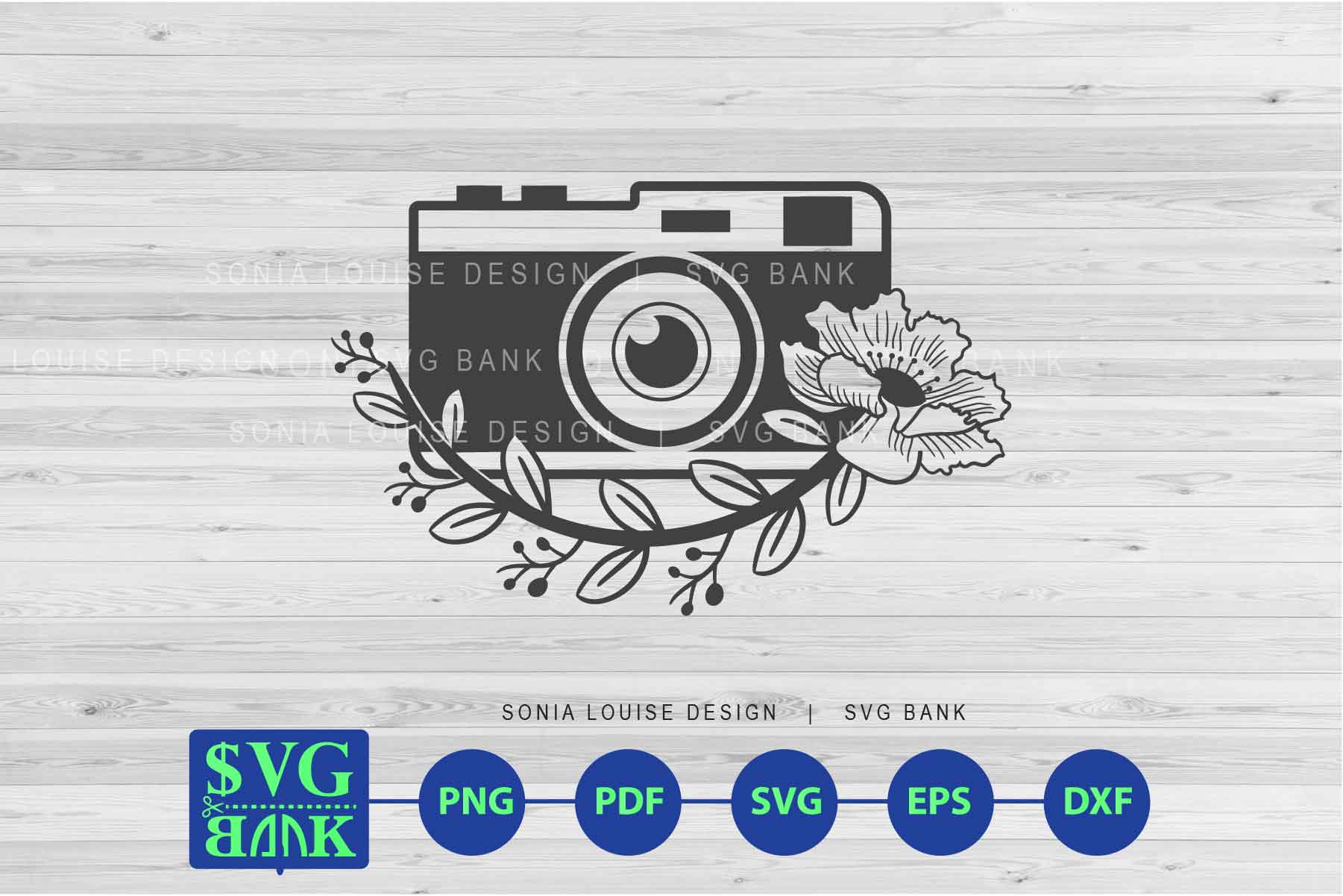Download Camera SVG, Mirrorless Camera with flower, photography svg