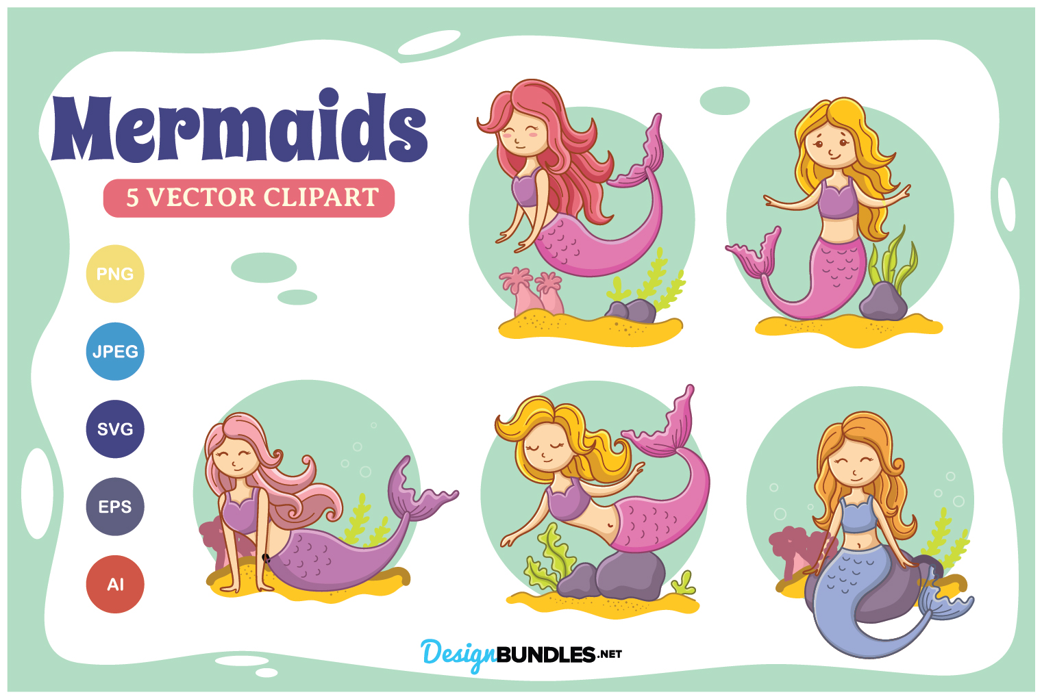 Mermaids Vector Clipart 863cc6ed7b375618fb04994aa3c9d7cd Resize