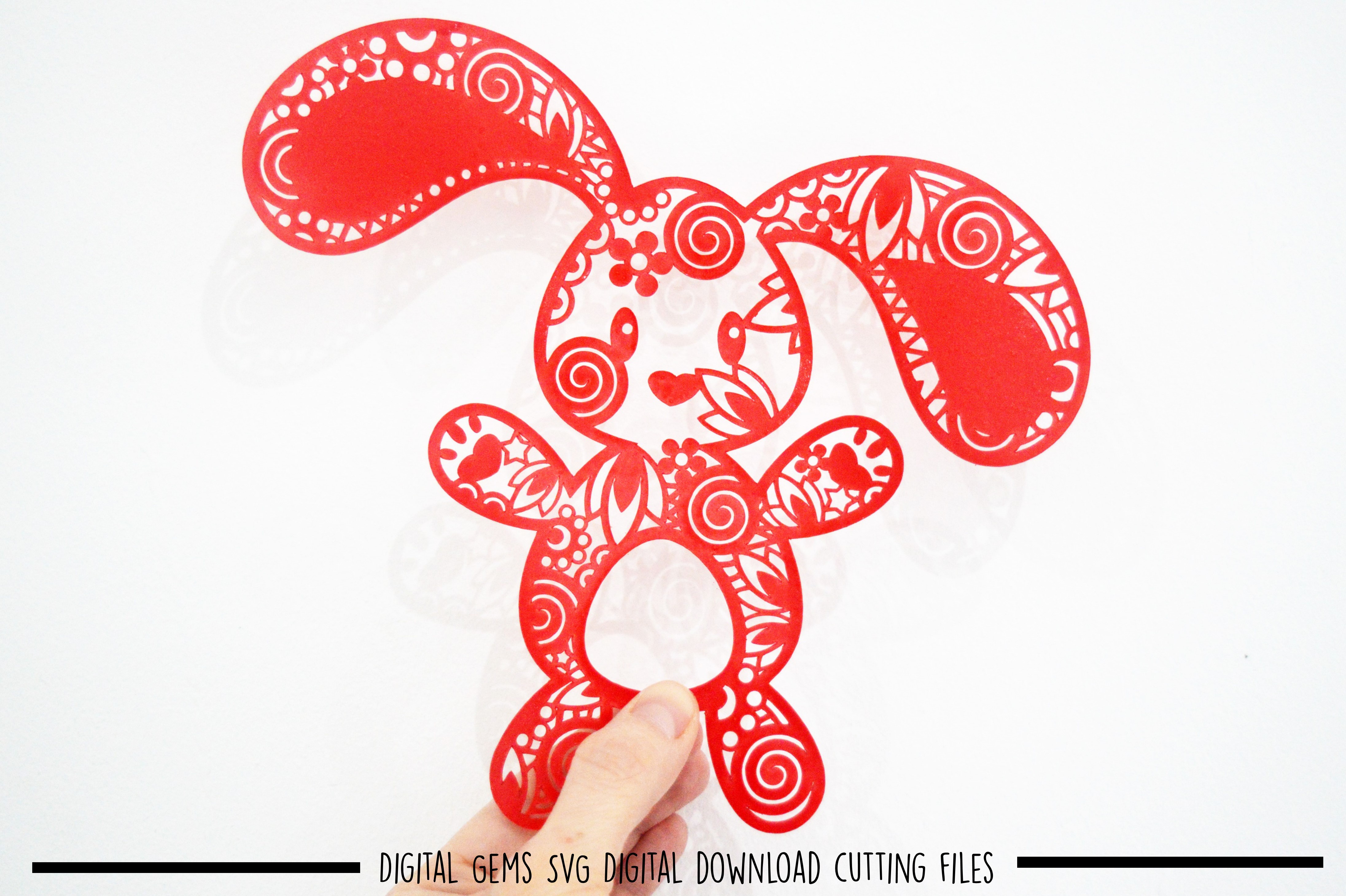 Download Bunny Rabbit paper cut SVG / DXF / EPS files (51942 ...
