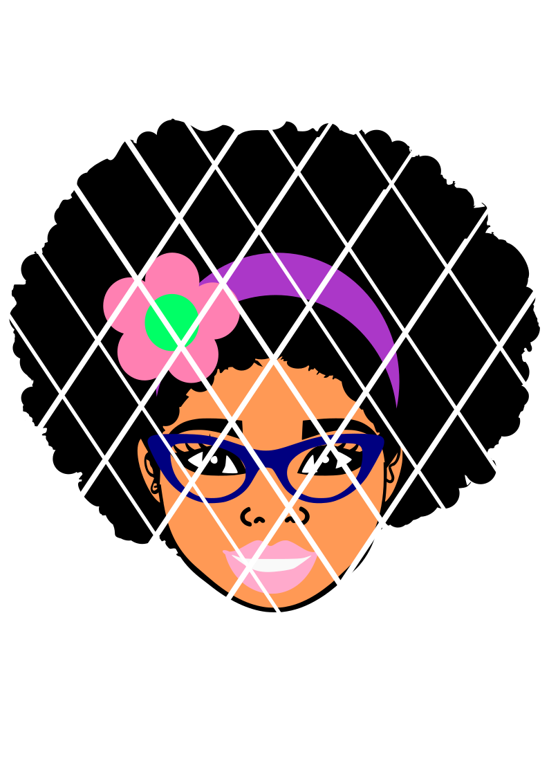 Download Afro puffs girl,Taiana with glasses svg,Sistah svg,Silhouet