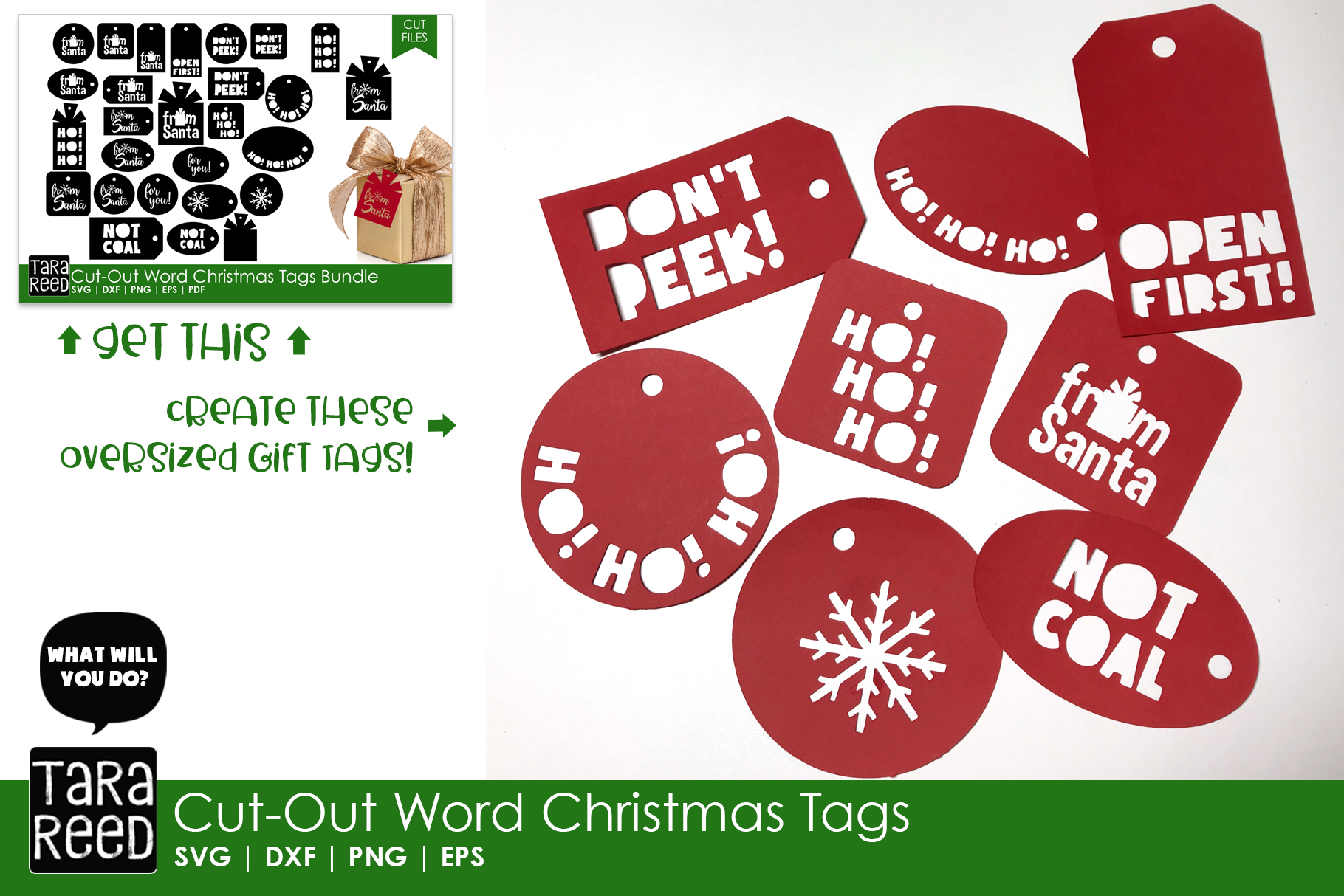 Download Christmas Gift Tags - Christmas SVG & Cut Files for ...