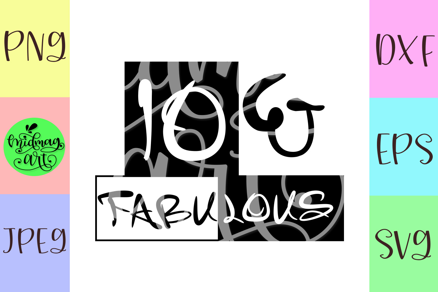 10 and fabulous svg, 10th birthday svg