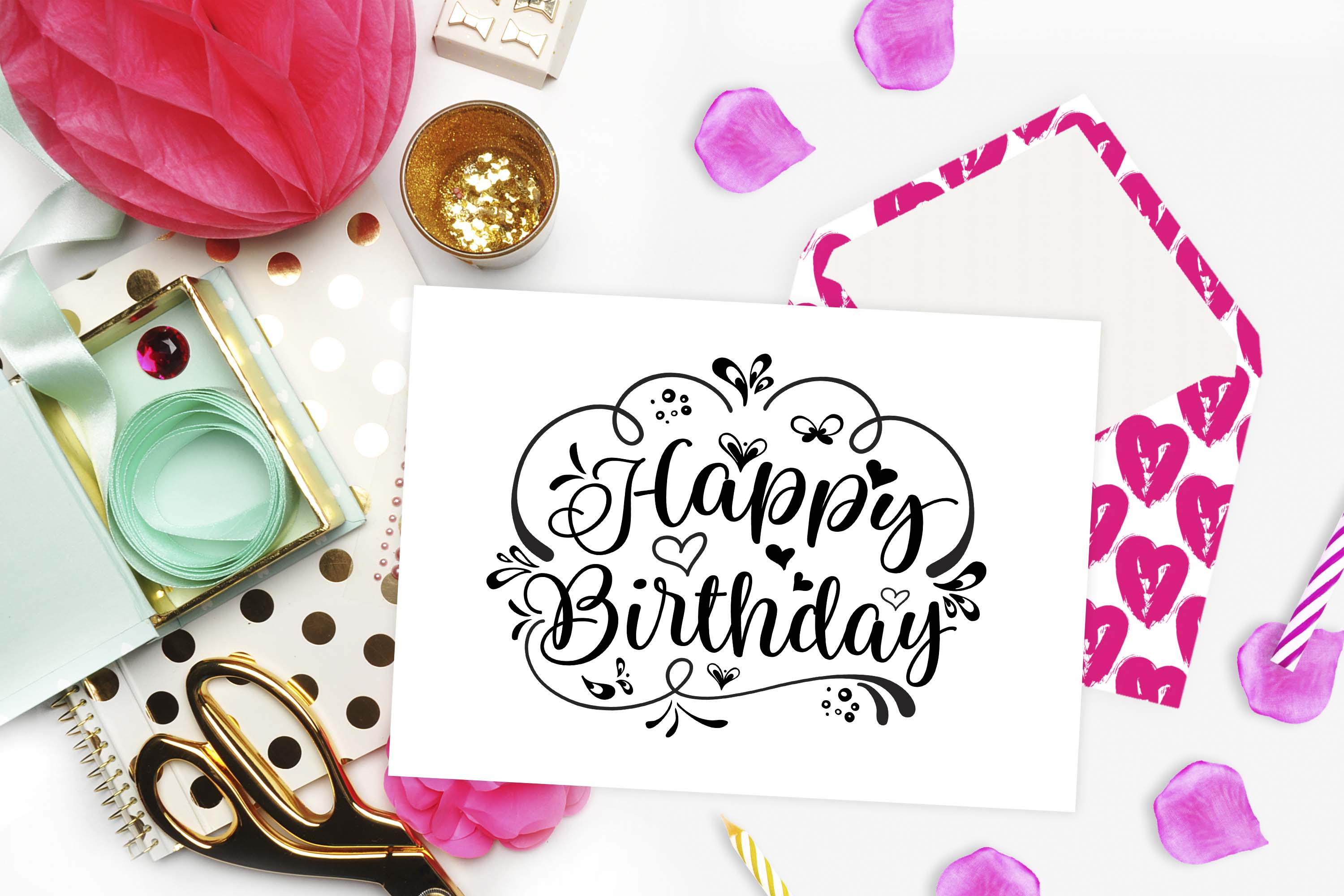 Download Happy Birthday SVG DXF PNG EPS (42210) | Cut Files | Design Bundles