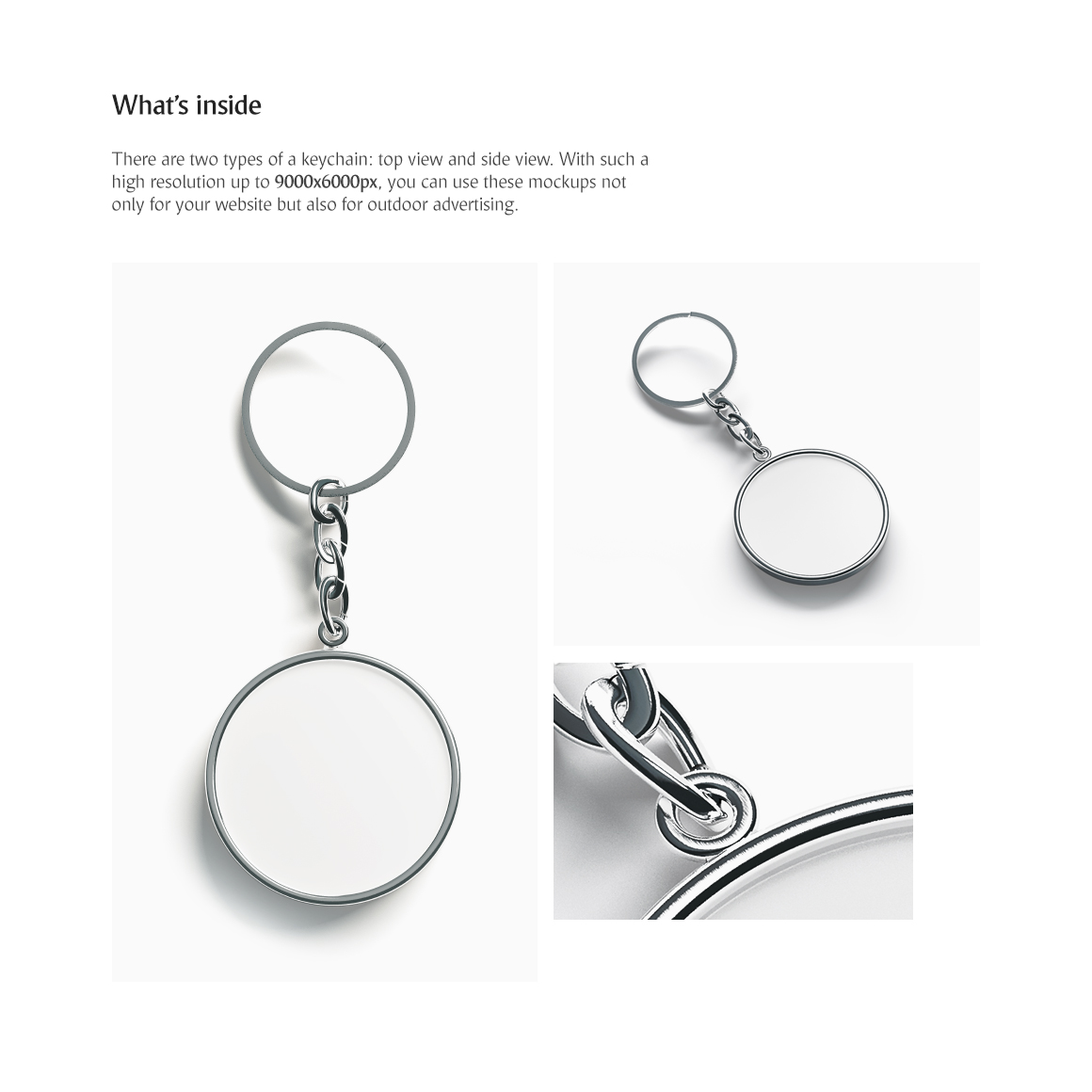 Round Keychain Mockup (139714) | Branding | Design Bundles