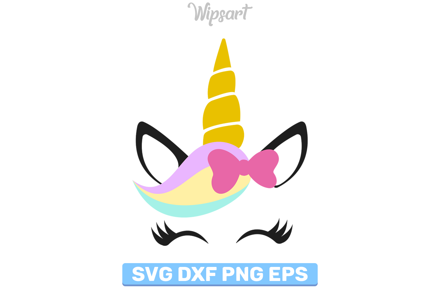 Download Unicorn head svg, Unicorn svg, Unicorn hair svg, Unicorn png