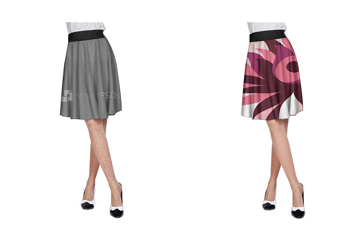 Download A-Line Skirt Dress Design Mockup for Textile Print ...