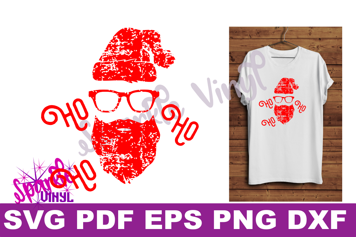 Download Svg Distressed Grunge Christmas Santa shirt svg cut file for cricut or sihouette, Christmas ...
