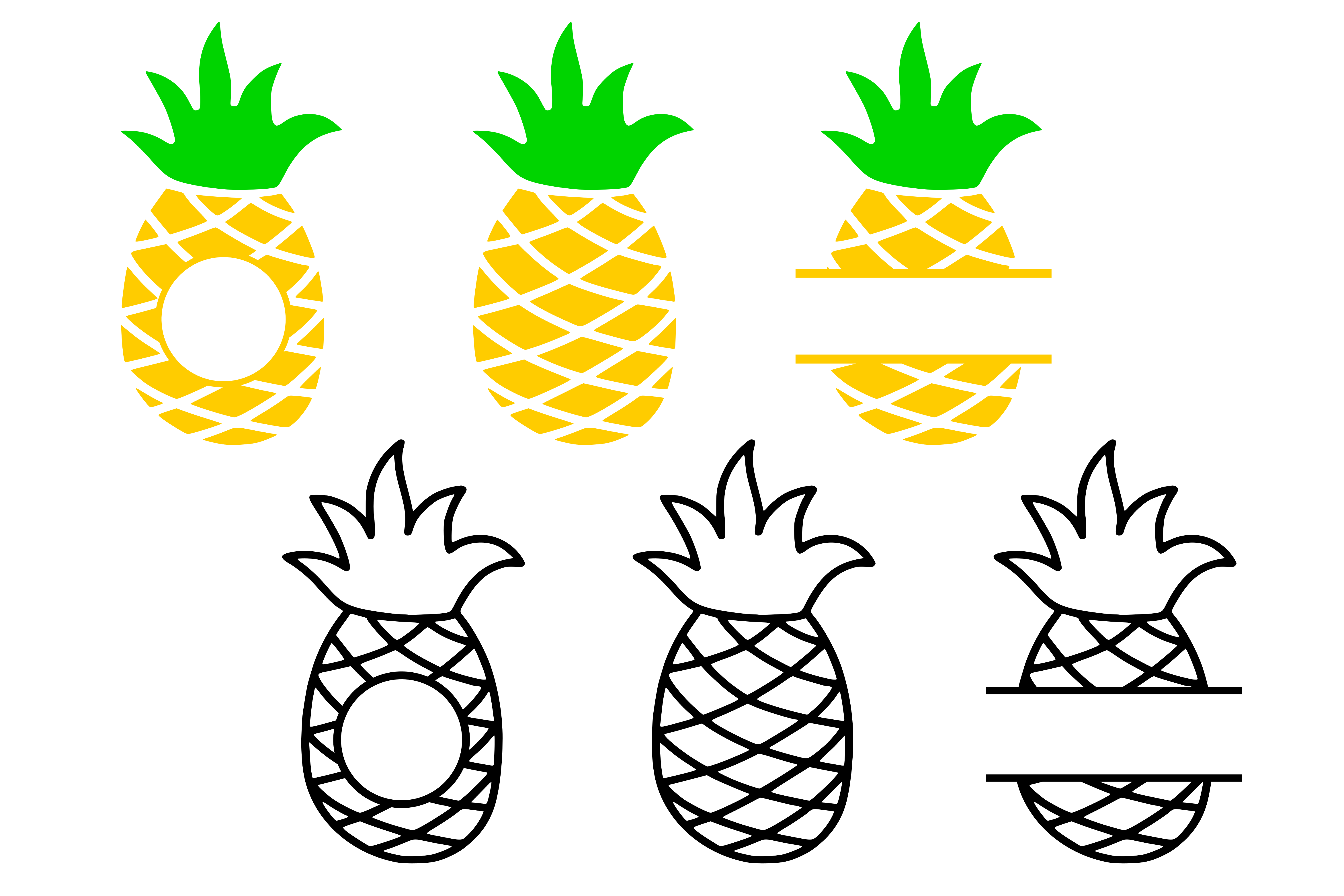 Tropical Monogram Svg