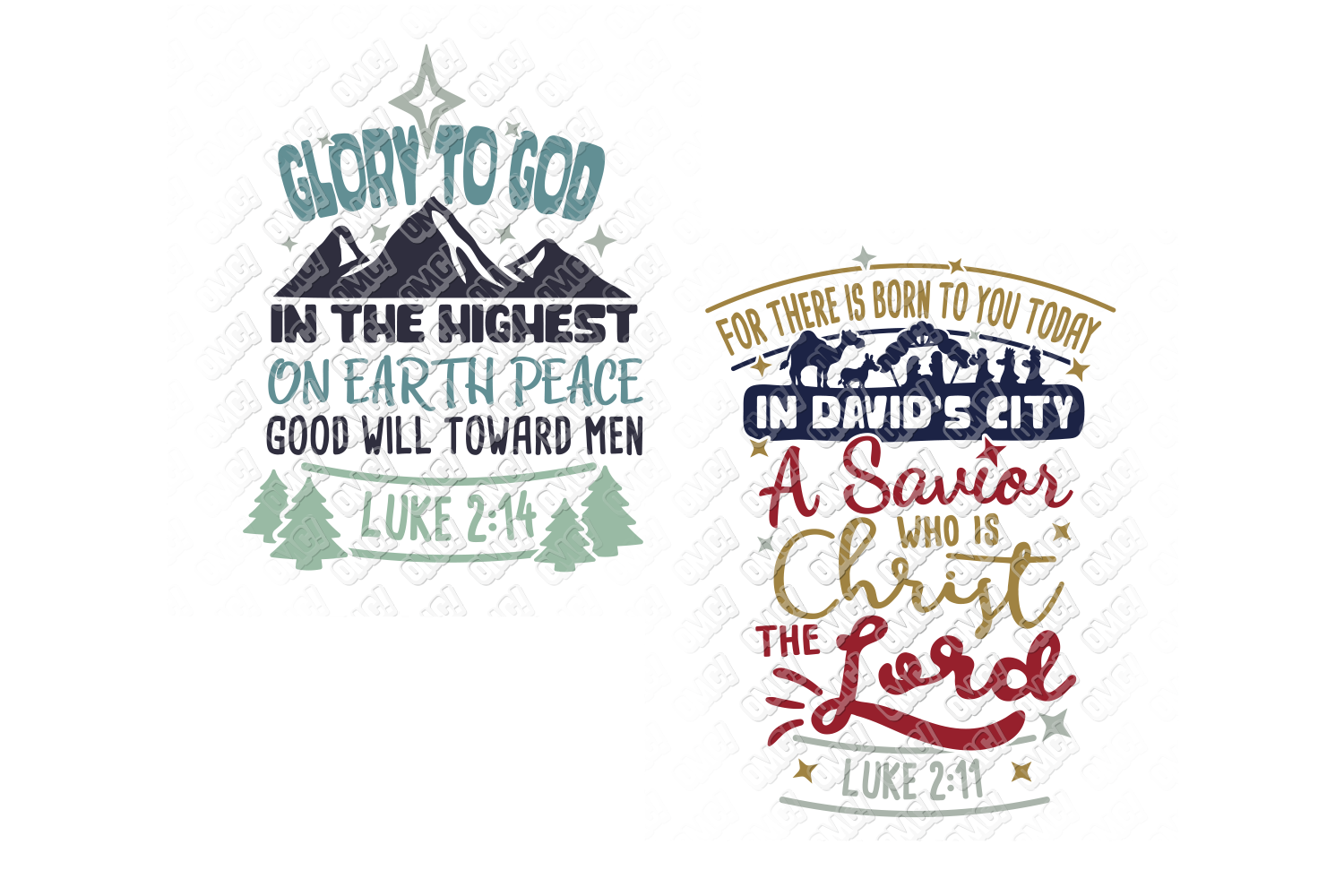 Download Christmas Bible Verse SVG Bundle in SVG, DXF, PNG, EPS, JPEG