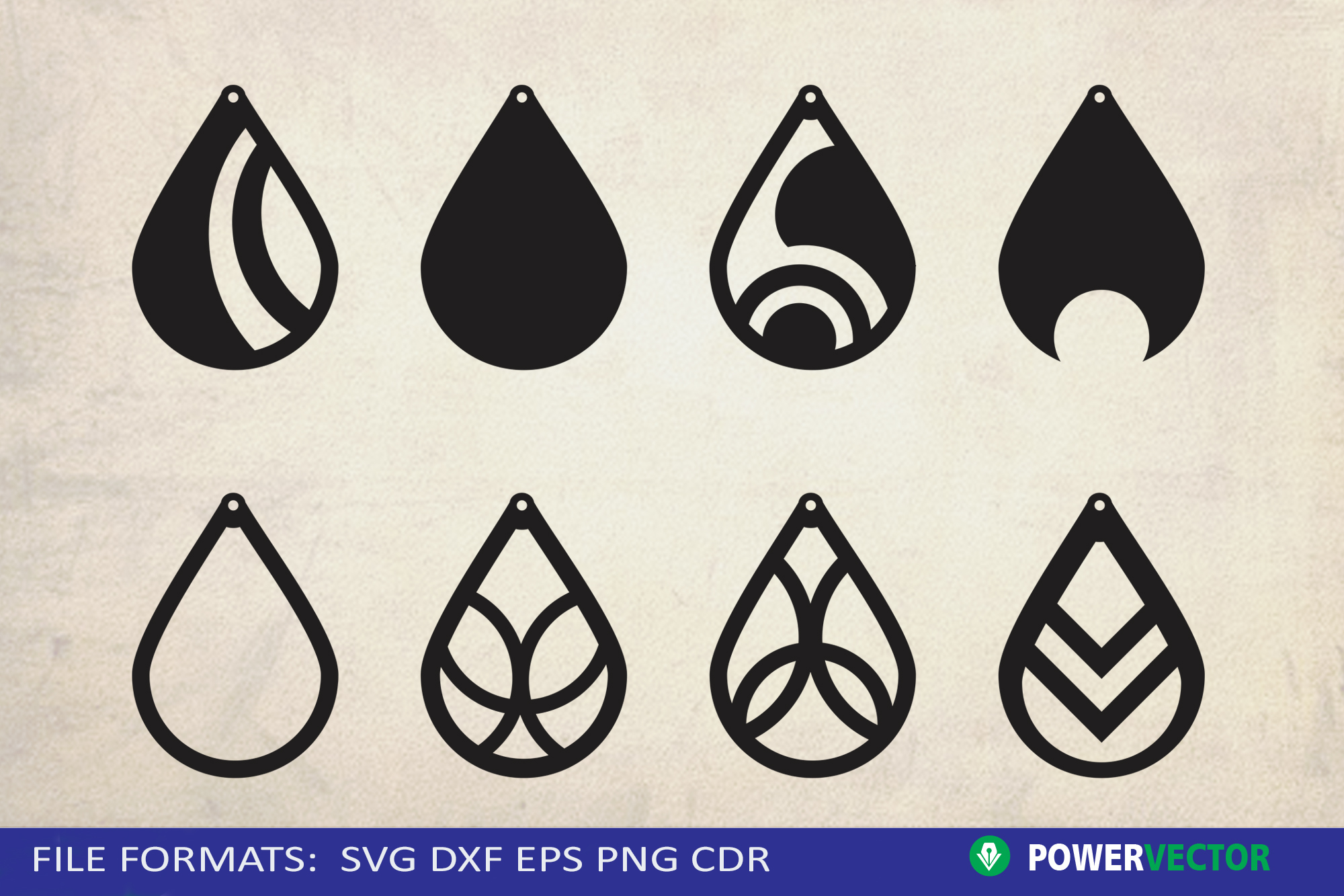 Download Teardrop Earrings SVG | Jewelry vector cutting Files