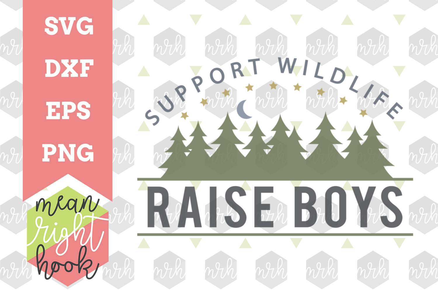 Download Support Wildlife Raise Boys - SVG, EPS, DXF, PNG vector files for cutting machines like the ...