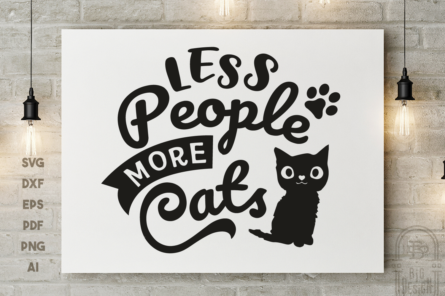 Download Less People More Cats SVG File - Antisocial Quote, Funny ...