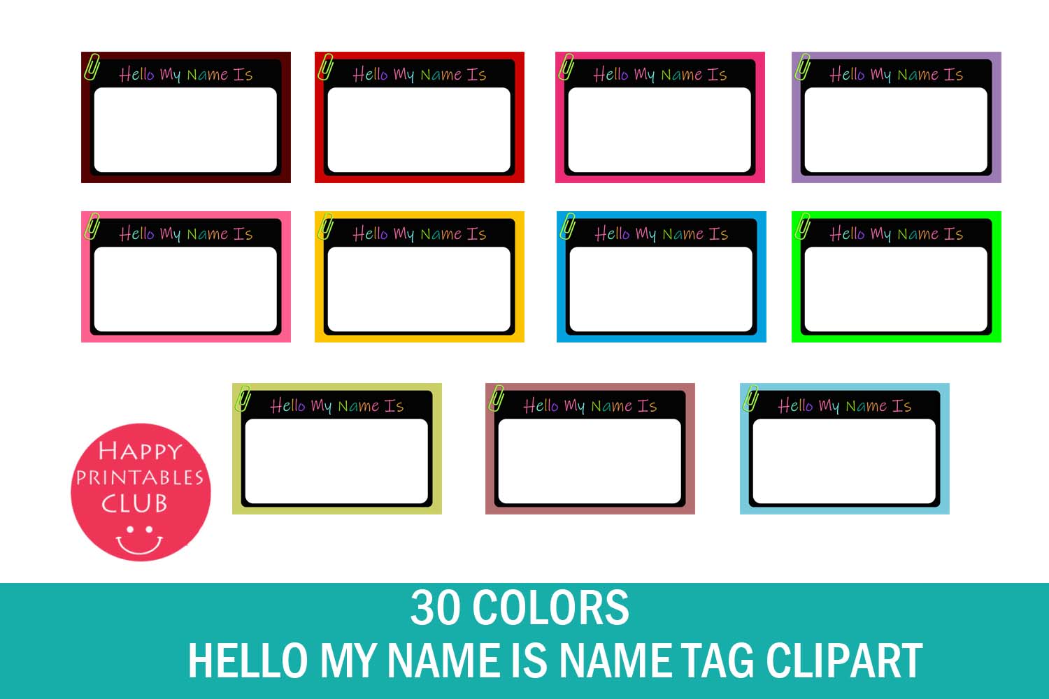 Name Tag Clipart School Name Tag Clipart Class Name Tags