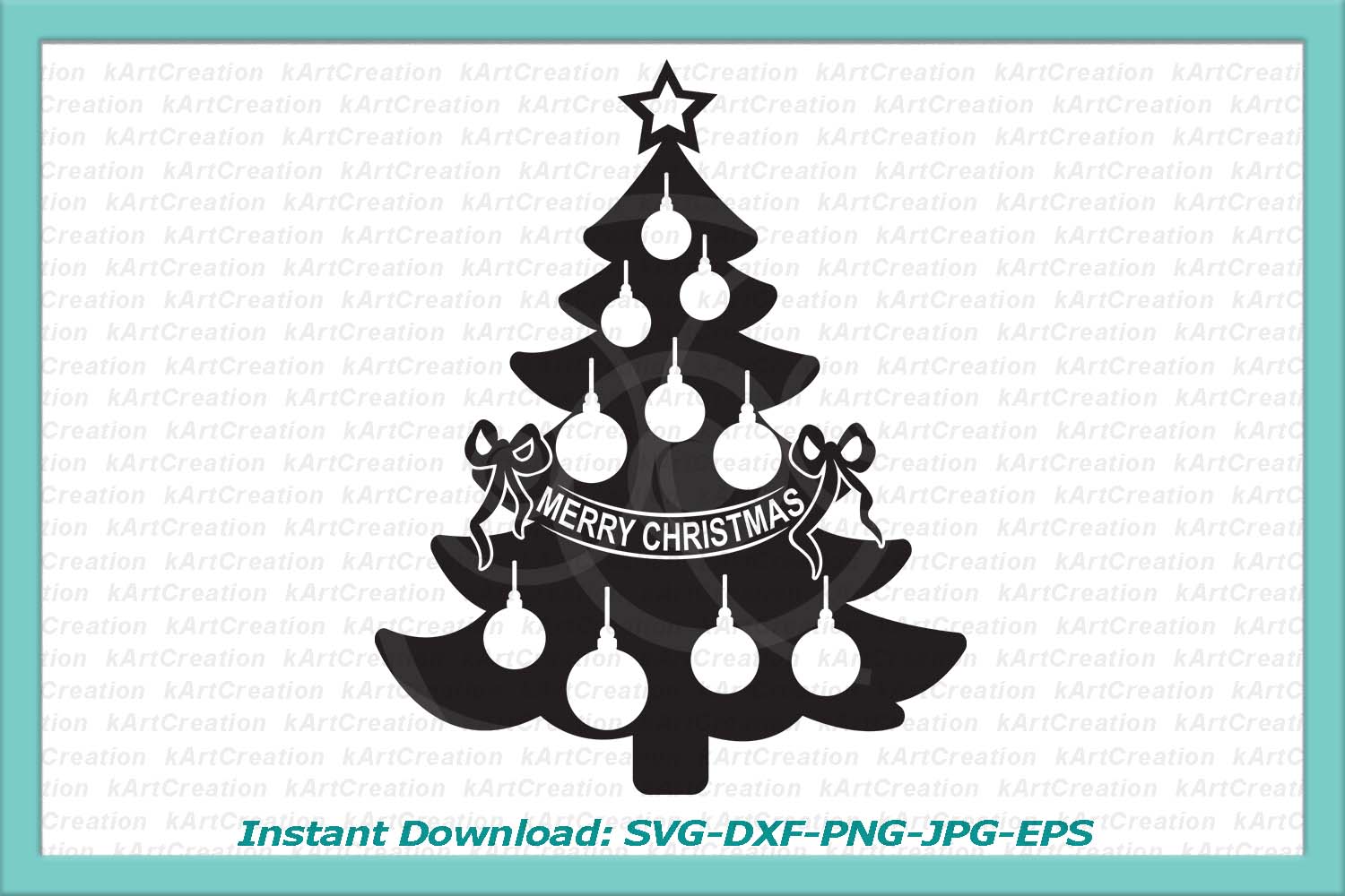 Download Merry Christmas tree svg dxf file for cutting machines ...