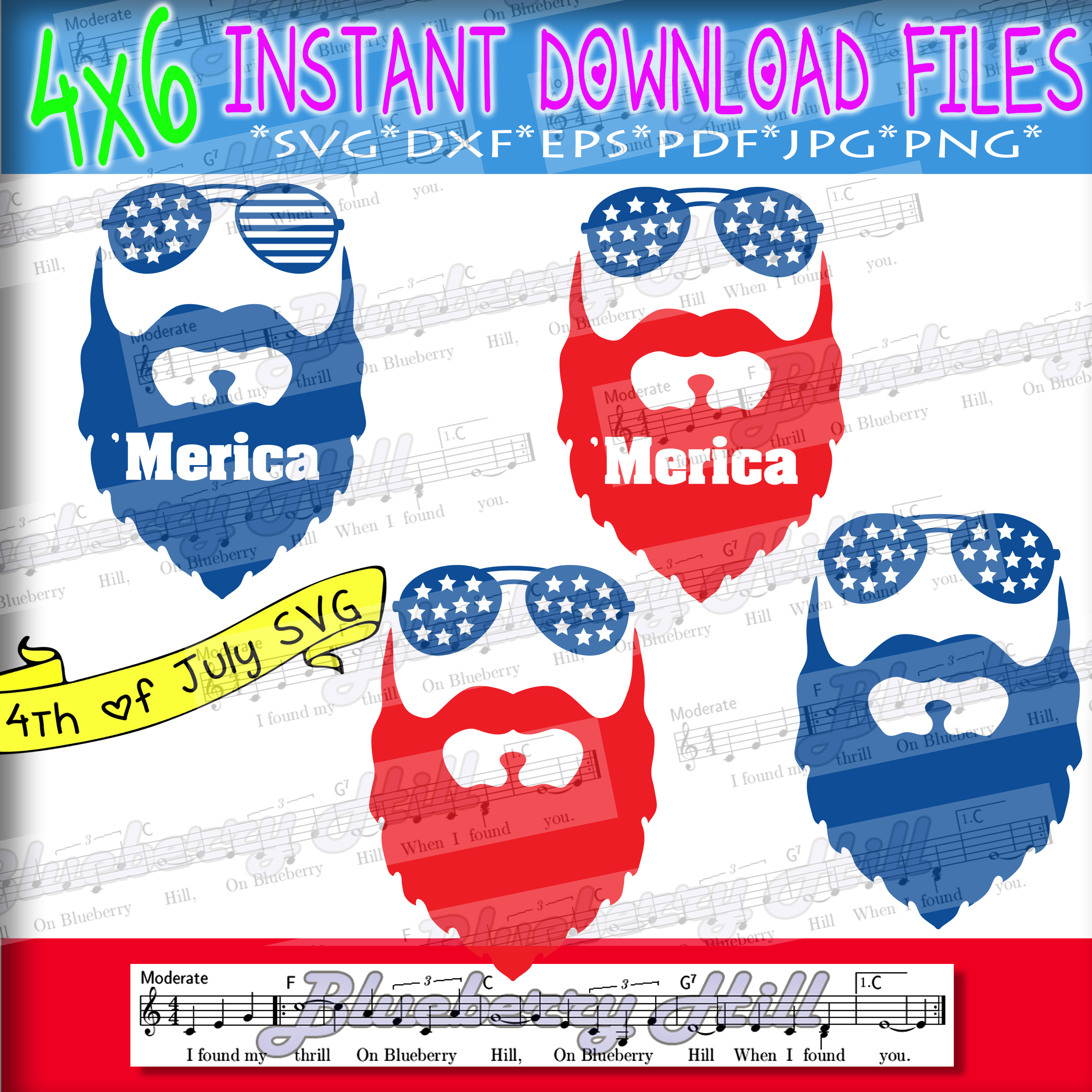 Download Beard svg - Merica svg - Glasses svg - Patriotic svg ...