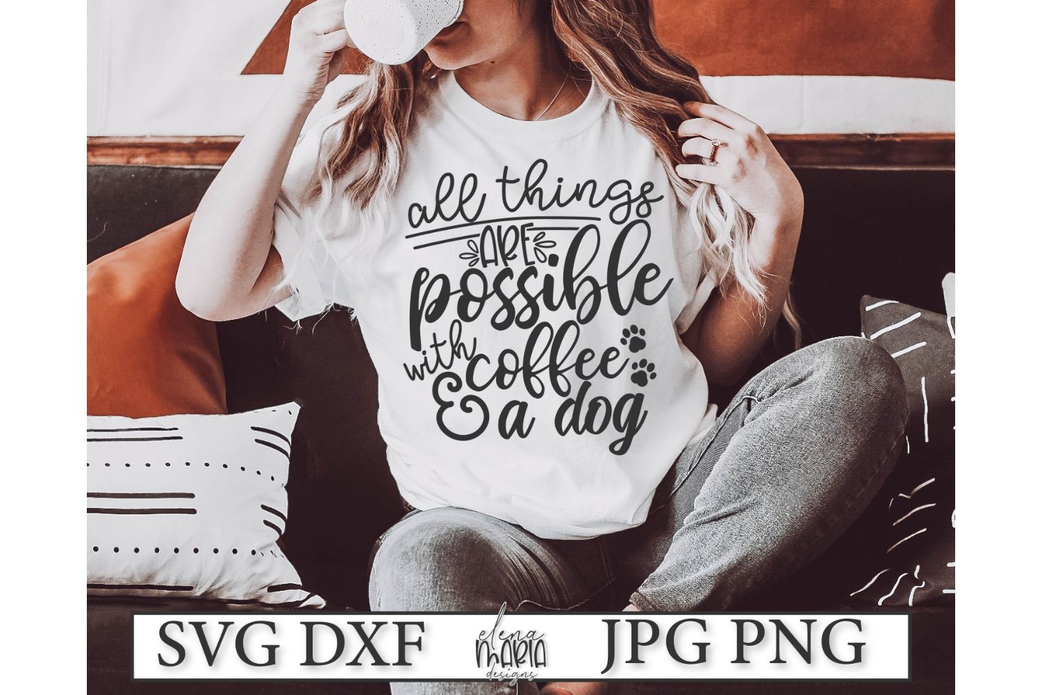 Download Dog Coffee SVG | Dog Quote Paw Print Svg