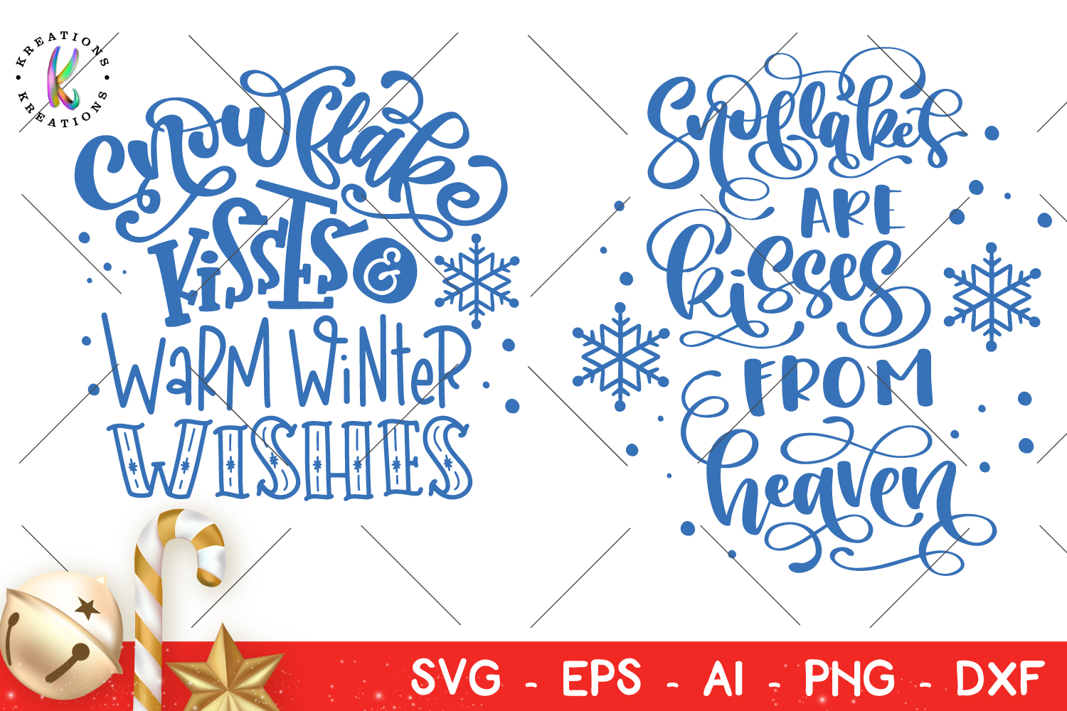 Download Snowflakes are kisses from heaven svg Christmas quotes ...