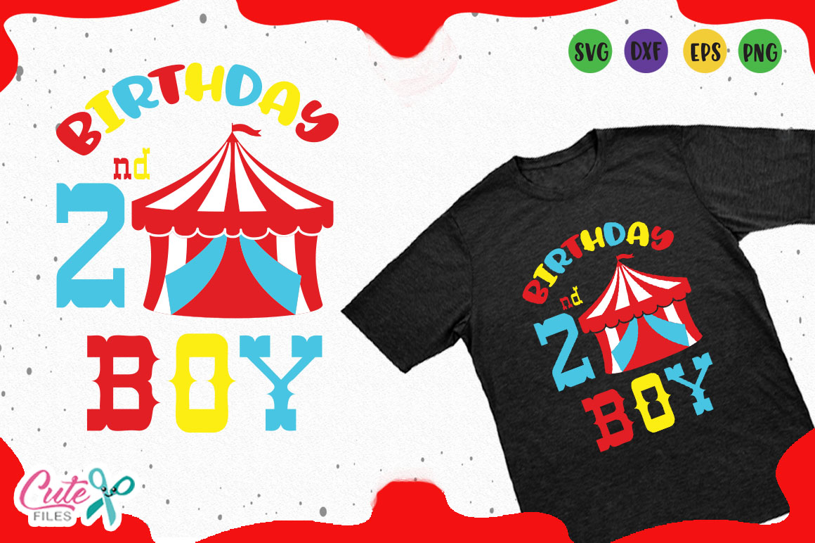 Circus Birthday boy, SVG cut file (121855) | Cut Files | Design Bundles