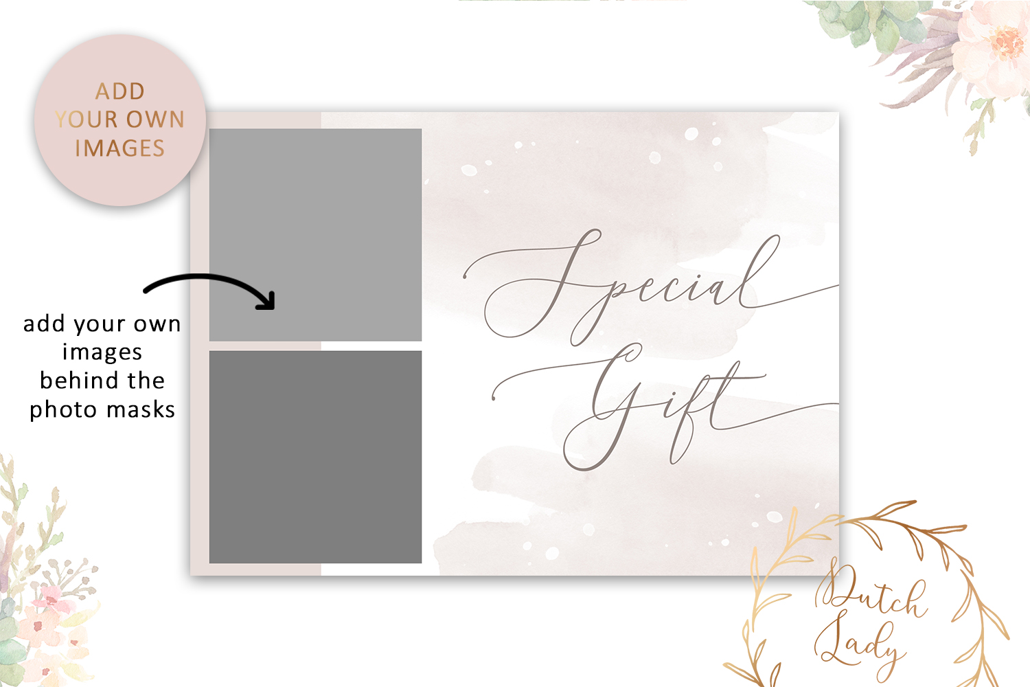 Photo Gift Card Template for Adobe 47 (102750) Card