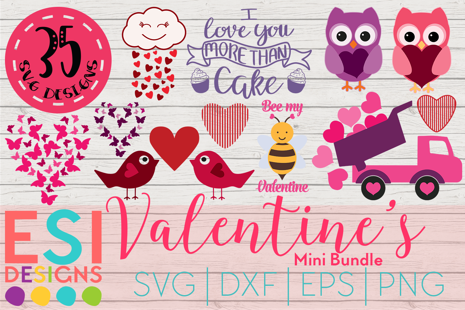 Download Valentine's SVG Bundle | SVG DXF EPS PNG (193238) | SVGs | Design Bundles