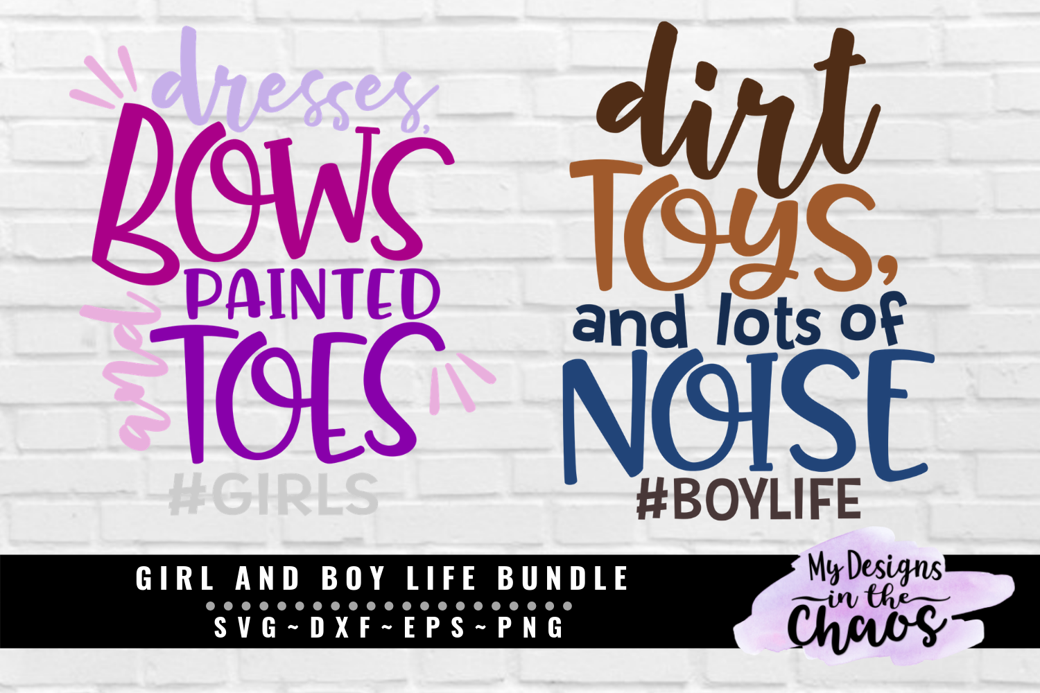 Download Boy and Girl Bundle of 2 SVG EPS DXF PNG (261819) | SVGs ...