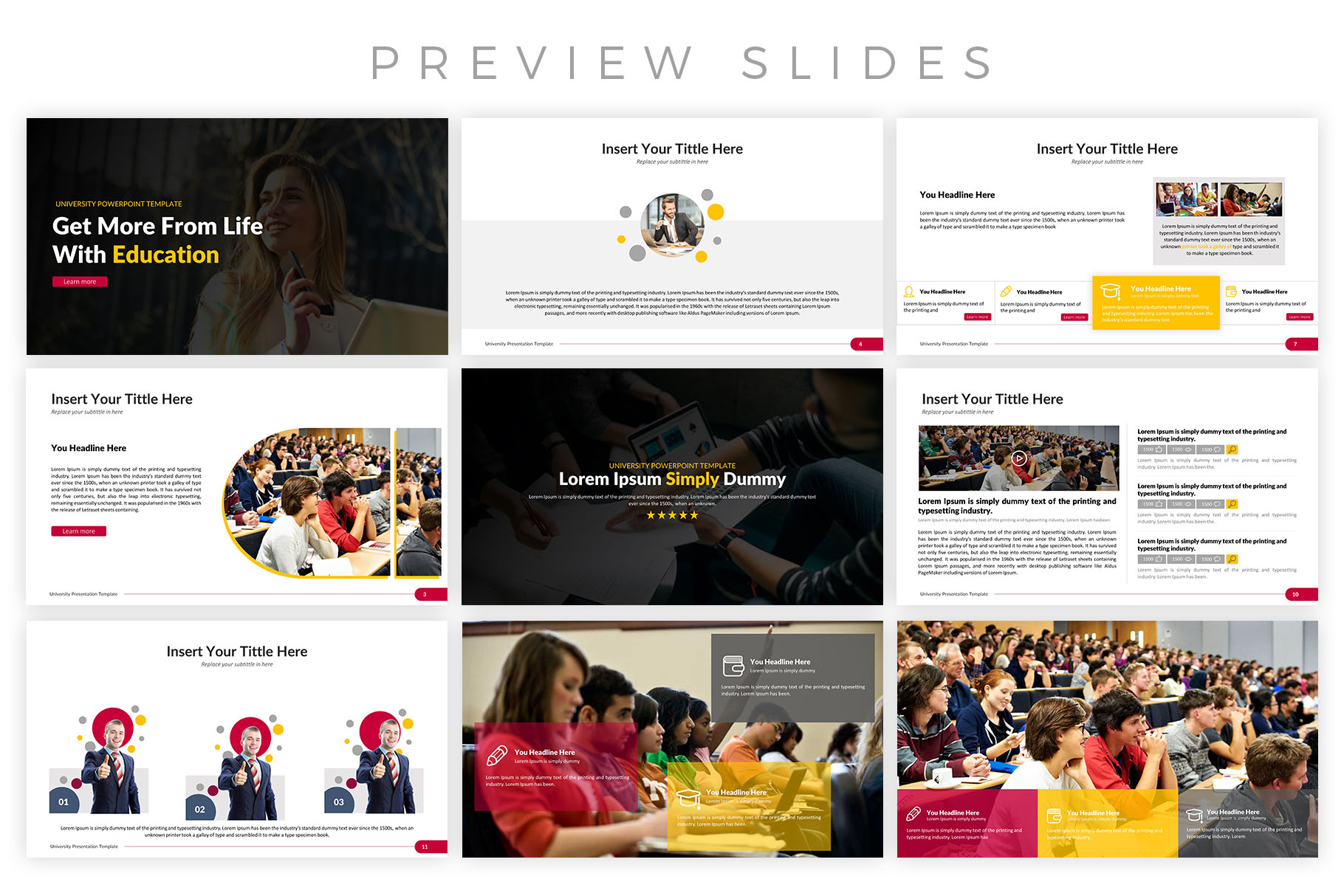 Powerpoint university website picture