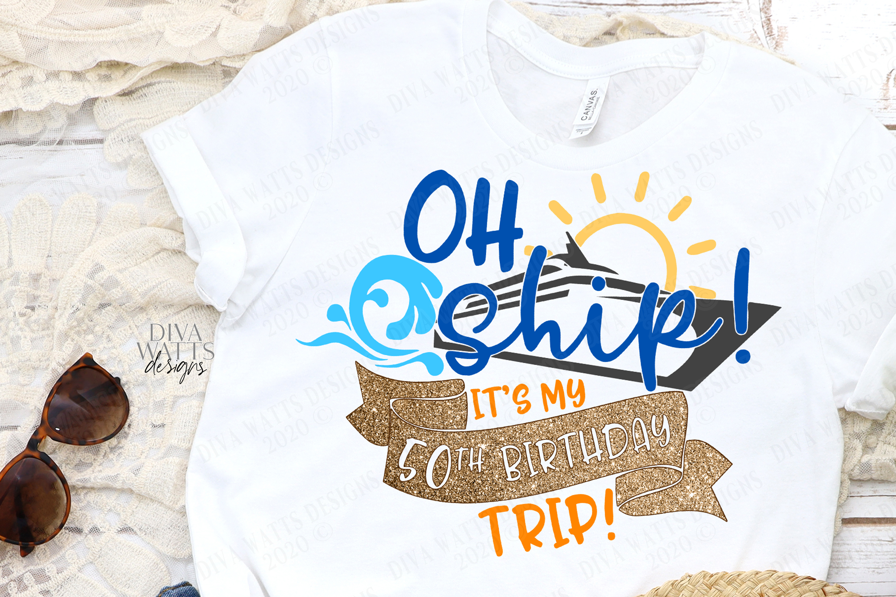 Download Oh Ship! It's a 50th Birthday Trip - Cruise Shirt SVG