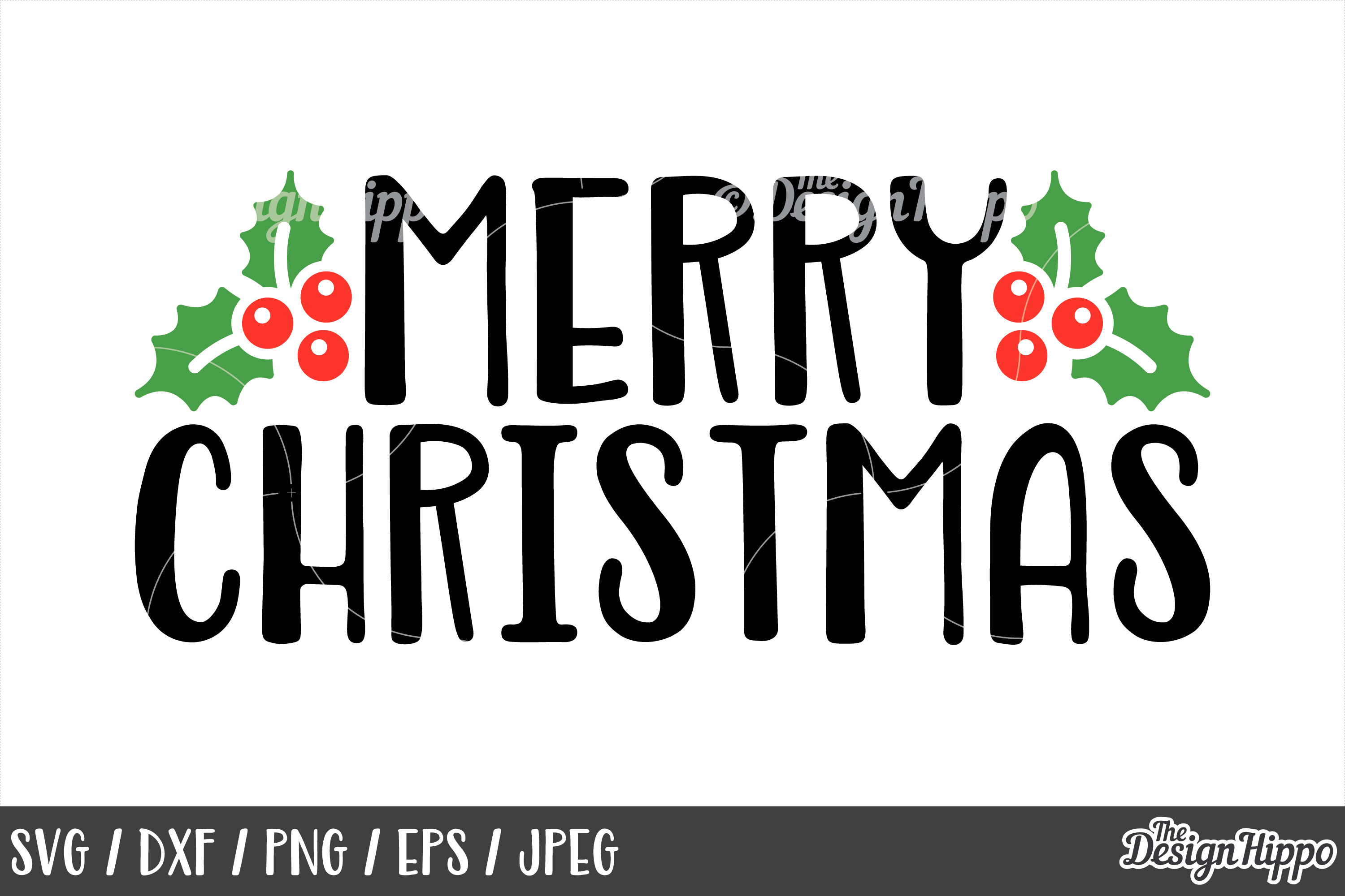 Download Mistletoe, Merry Christmas SVG, DXF, PNG, Cricut, Cut Files