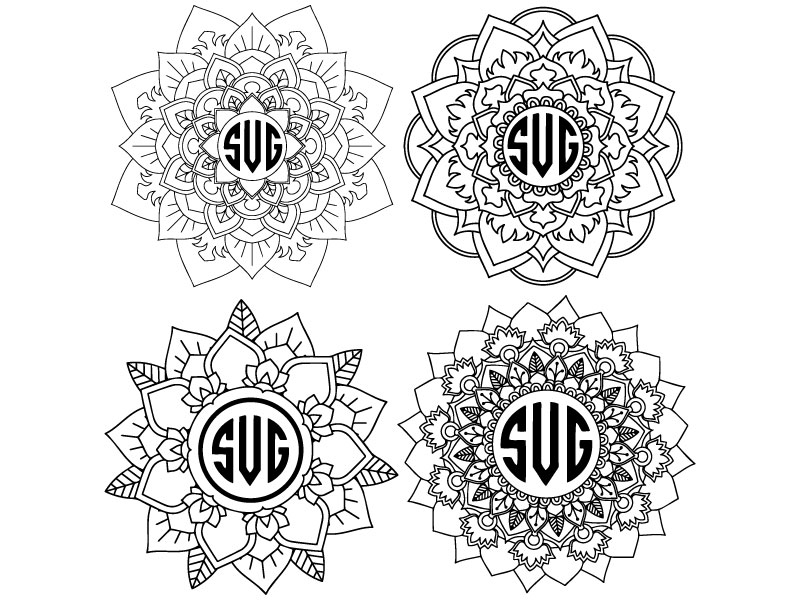 Download 8 Mandala svg Mandala Vectors Svg Dxf Png Jpg Eps (70359 ...