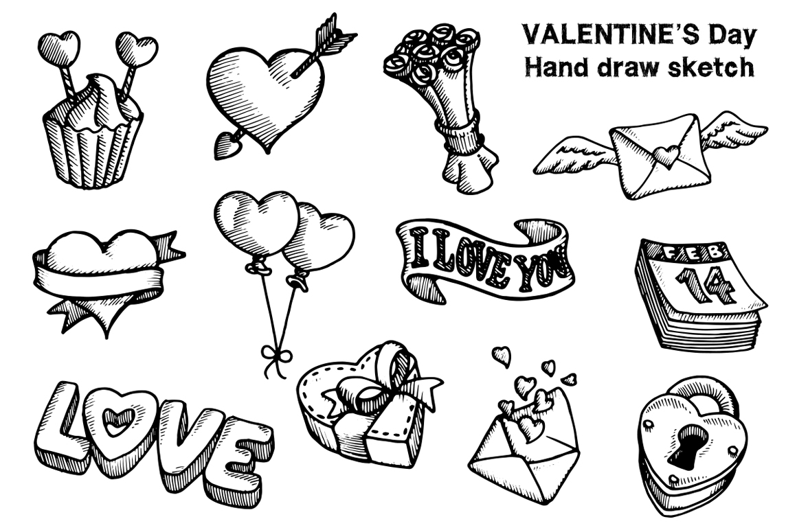 Valentine's Day Hand Draw