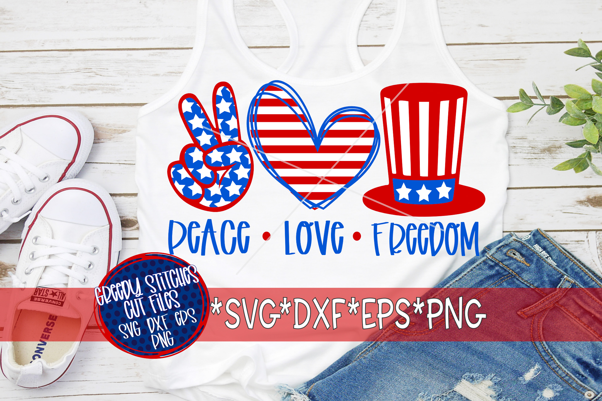 Download Peace Love Freedom SVG | July 4th SVG DXF EPS PNG